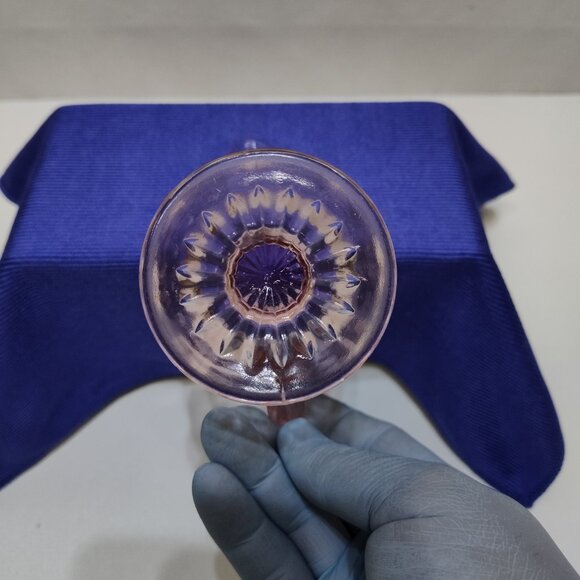 Heisey Flamingo Pink Depression Glass Footed Creamer Circa 1930s Excellent Cond. - Picture 7 of 8